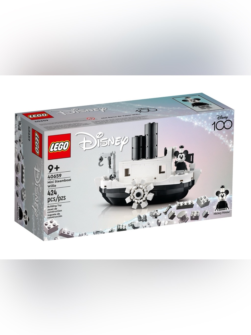 NEW IN BOX RETIRED LEGO Disney Mini Steamboat Willie 40659 Box Set (SEALED)